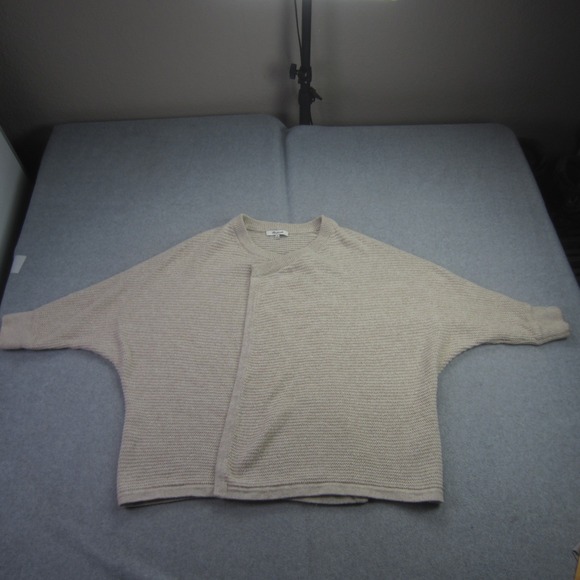 Madewell Sweaters - Madewell‎ Cardigan Womens Medium Beige Knit Dolman Sleeve Open FrontSweater